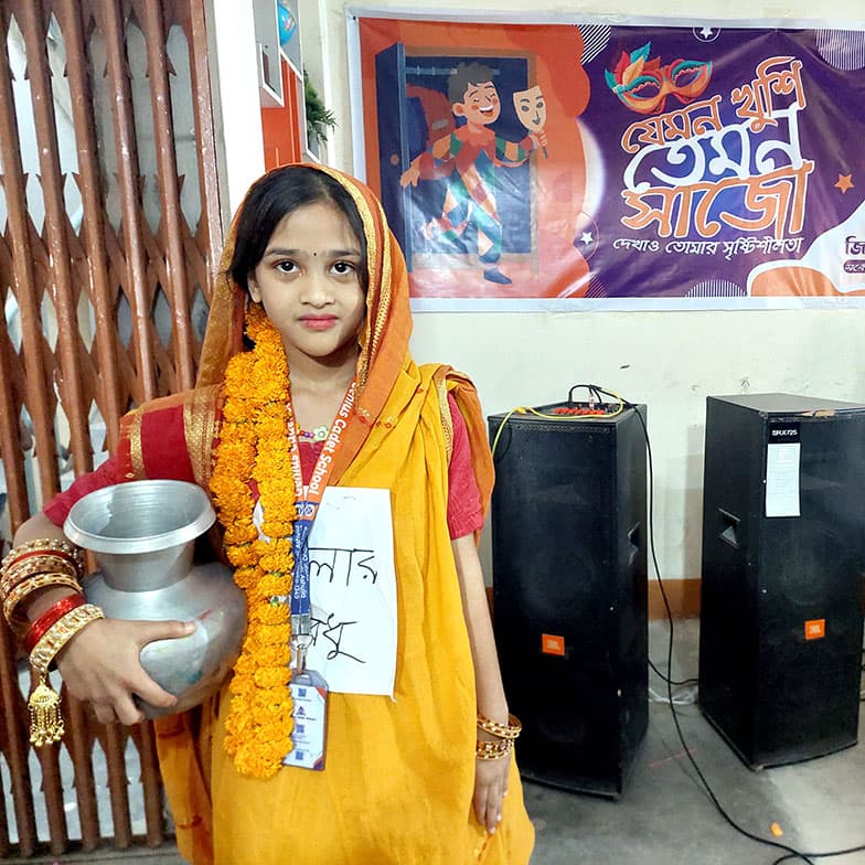 Students performing at a cultural programme